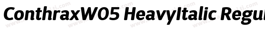 ConthraxW05 HeavyItalic Regular字体转换